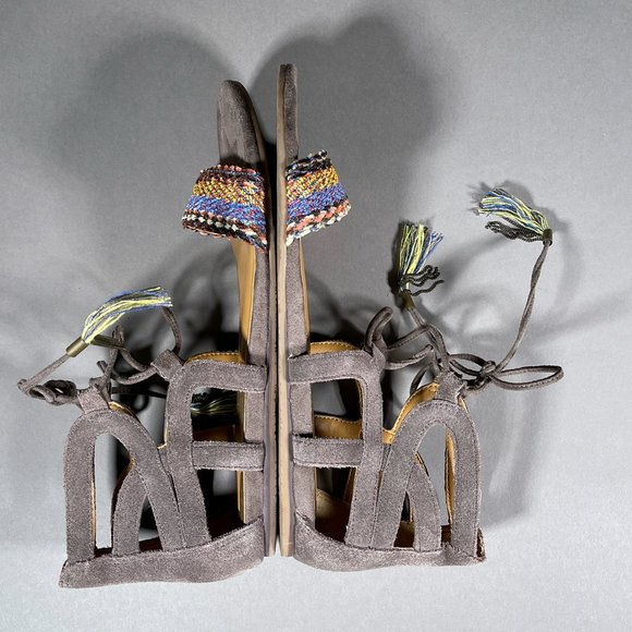 Dolce Vita Embroidered Sandals With Tassels Size 7 - Picture 4 of 11